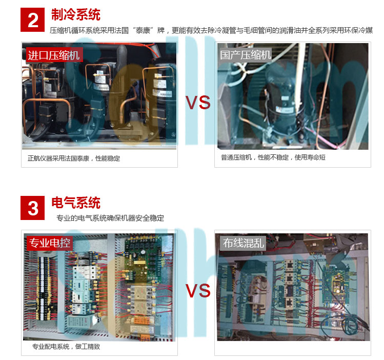 冷熱沖擊試驗(yàn)箱細(xì)節(jié)對比